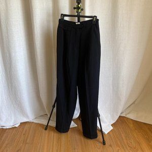 Italian Navy Pinstripe Pants